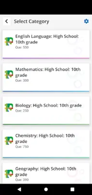 Grade 10 School Test, Practice android App screenshot 2